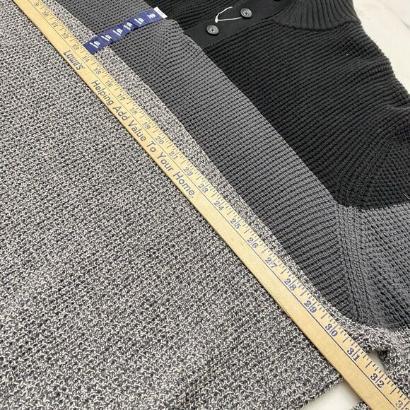 New Izod Men's 4XL Quarter Button Shelter Island Color Block Pullover Sweater - Picture 6 of 10